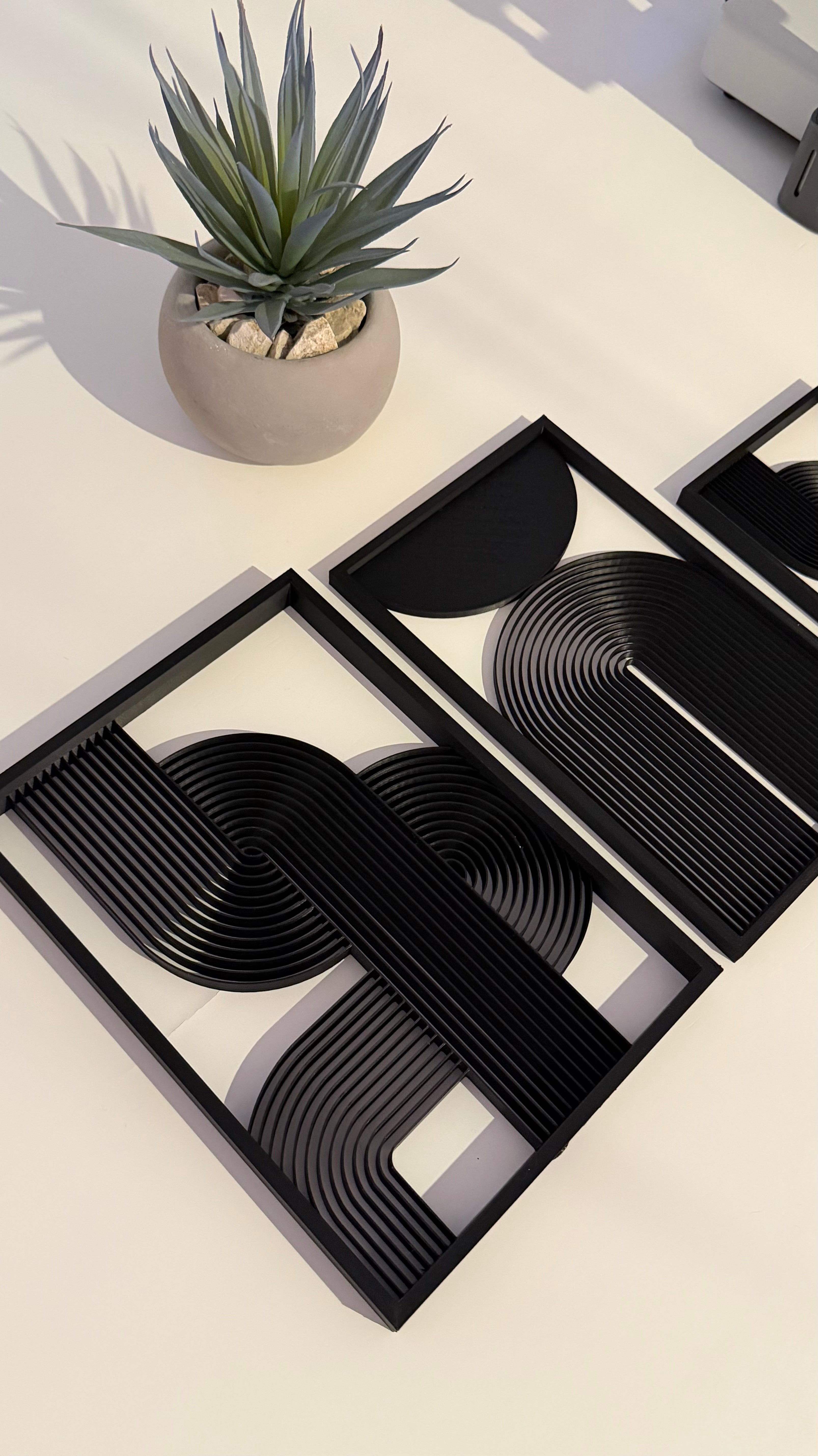 Conjunto Quadros Decorativos Geométricos