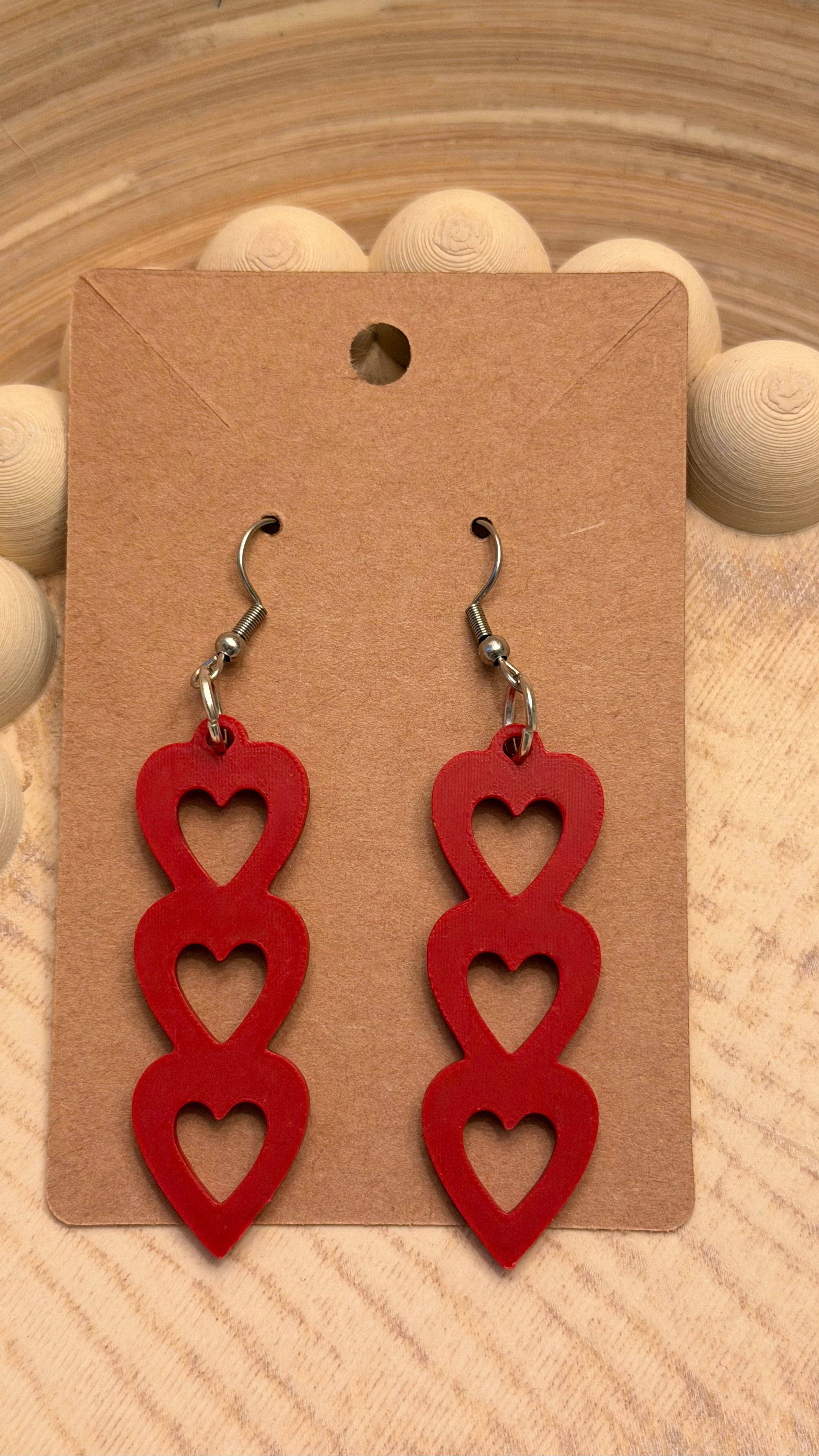 Corações em cascata