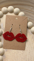 Kiss-shaped earrings
