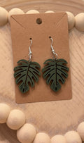 Monstera Leaf Earrings