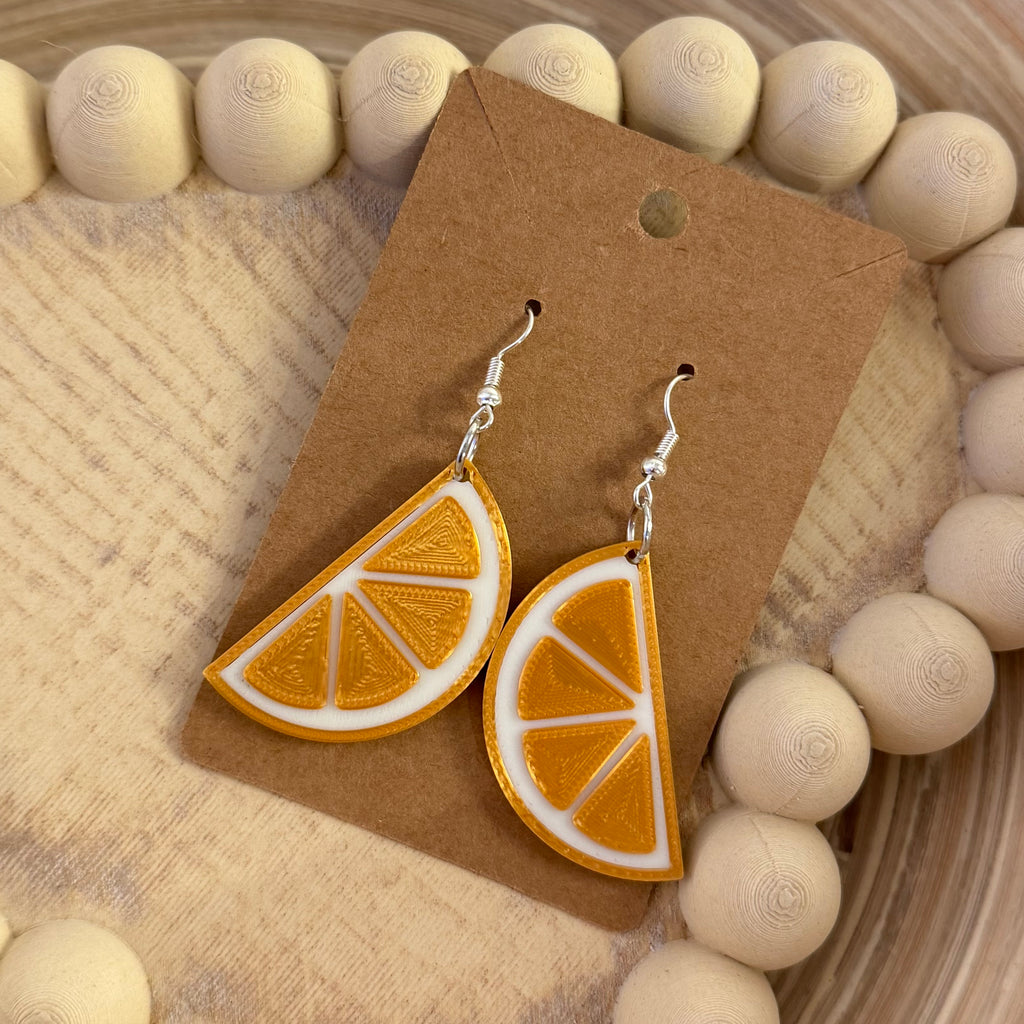 Orange Slice Earrings