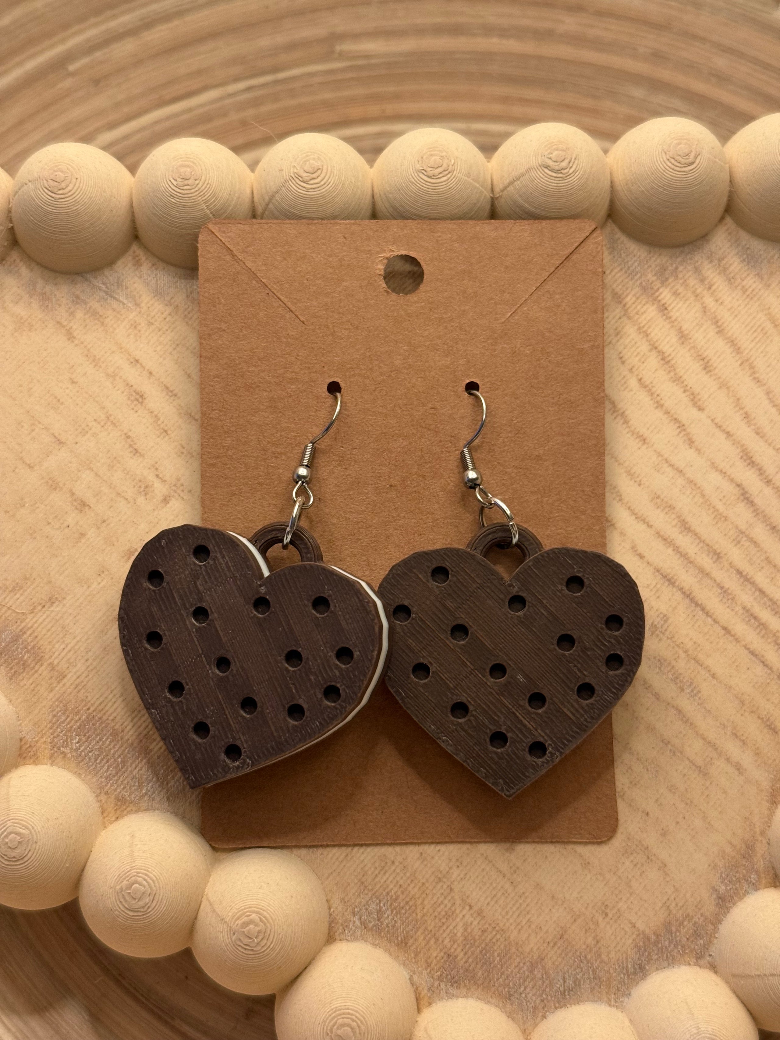 Brincos Bolacha Chocolate