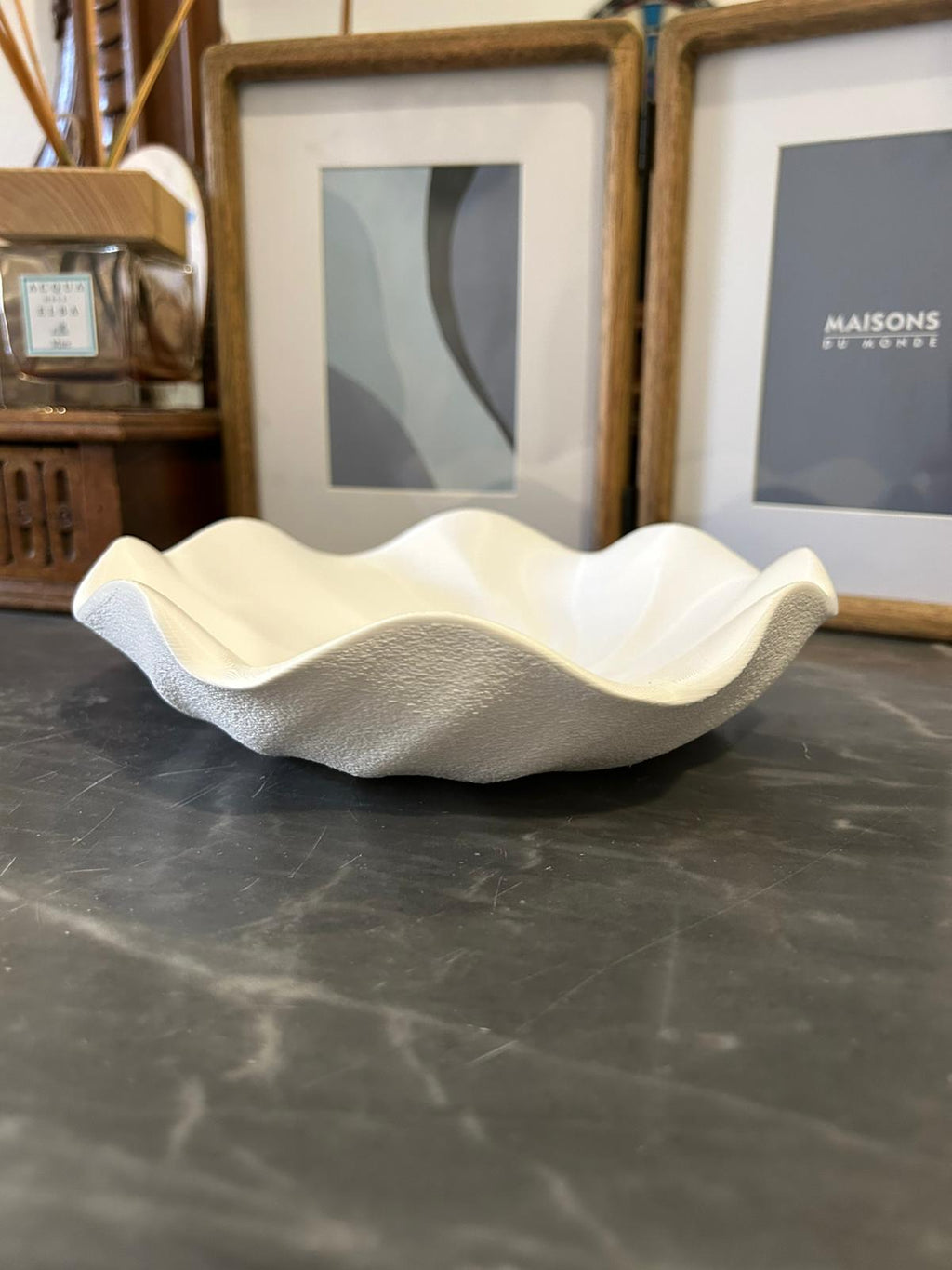 Bandeja Decorativa em Formato de Concha